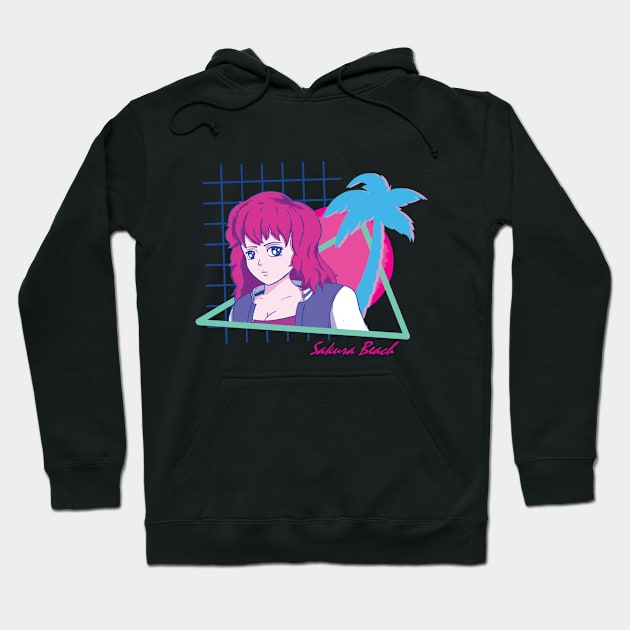 Sakura Beach Hoodie by ThompsonTom Tees